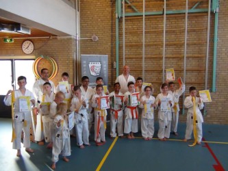 Kyu (slip/band) examens juni/juli 2015.