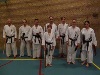 Geslaagden RyuKyu Kobujutsu examen 3 december 2015.