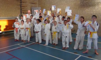 Eerste groep examen kandidaten jeugd juni 2016.